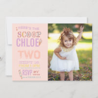 ICE CREAM SOCIAL BIRTHDAY PARTY INVITATION