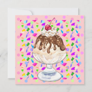Invitación Ice Cream Sundae