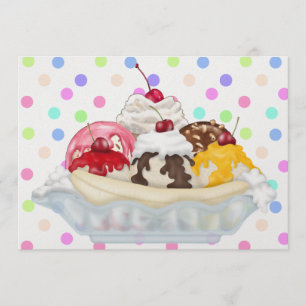 Invitación Ice Cream Sundae
