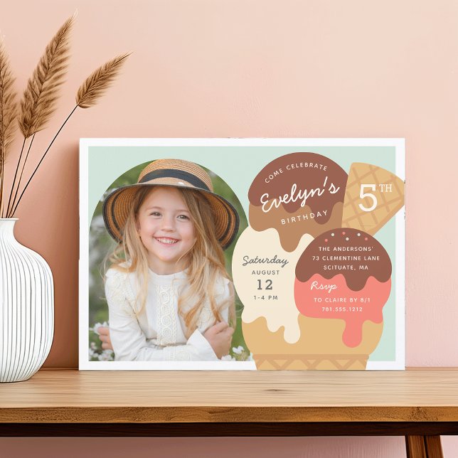 Invitación Ice Cream Sundae Niños Fiesta de cumpleaños (Subido por el creador)