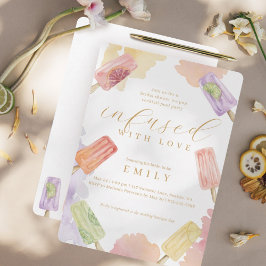 Invitación Ice Pop Cocktail Bridal Shower Infecta De Amor