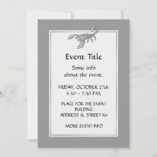Invitación Icono de escorpión