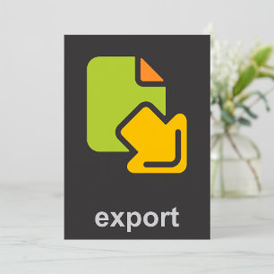 Invitación Icono de exportación