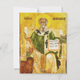 Invitación Icono ortodoxo de San Atanasio de Alejandría