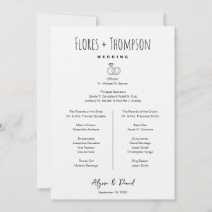 Invitación Iconos dibujados a mano  cronograma de boda grupo 