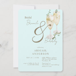 Invitación Icy Blue Bridal Brunch & Bubbly Shower