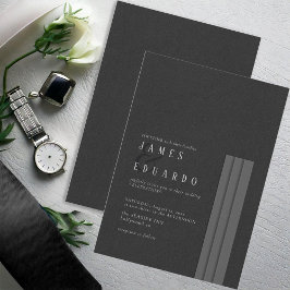 Invitación ID1090 del Boda blanco y negro a medida