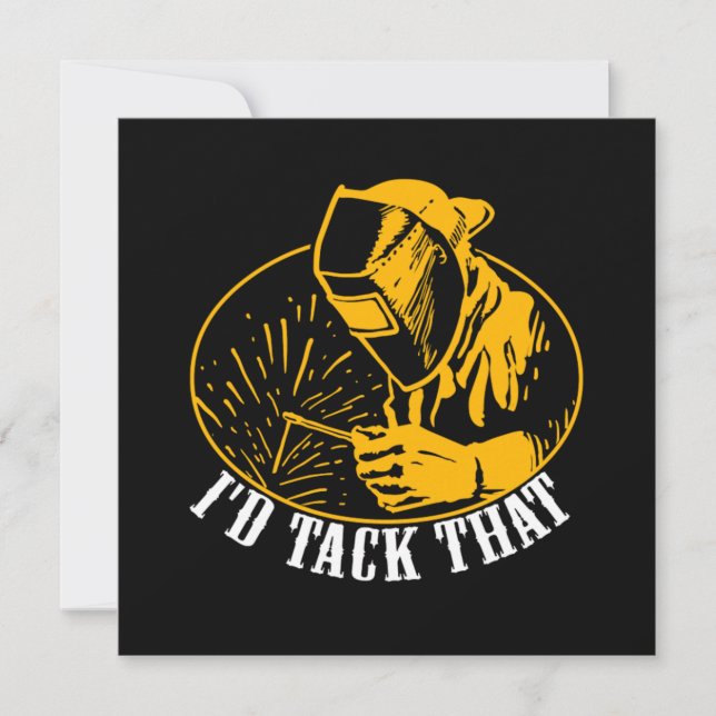 Invitación ID Tack That Welder Weled (Anverso)