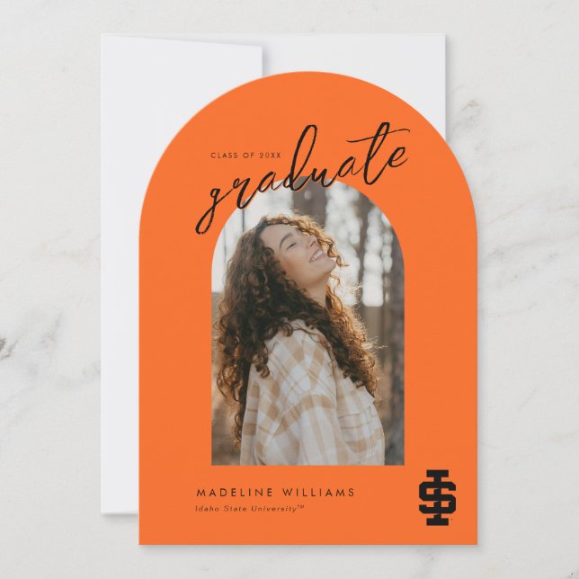 Invitación Idaho State University Bold Bengala Logo (Anverso)