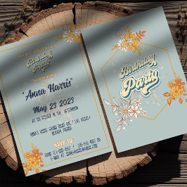 Invitación Idea de cumpleaños bohemian groovy style b-day