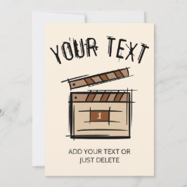 Invitación Idea de regalo para cineasta, actor, director de c