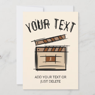 Invitación Idea de regalo para cineasta, actor, director de c