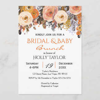 Invitación Ideas combinadas Baby Shower y Bridal Shower