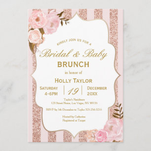 Invitación Ideas combinadas Baby Shower y Bridal Shower