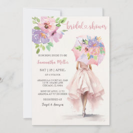 Invitación Ideas de duchas de la novia en el paraguas