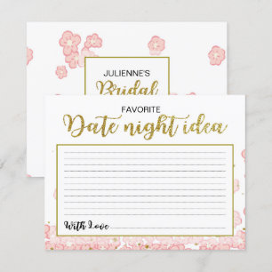 Invitación Ideas de la noche del día Floral Purpurina rosa