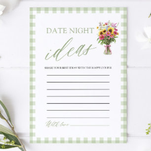 Invitación Ideas de Noche de Cita Ecológica Juego para Desped