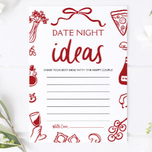Invitación Ideas de Noche Romántica Italiana para Juego de Re