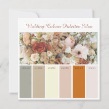 Ideas de paletas de colores para bodas