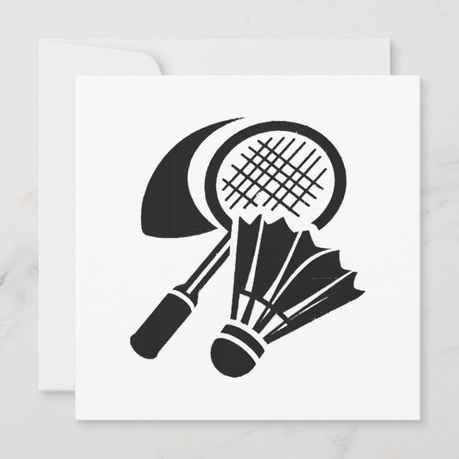 Invitación Ideas de regalos de bádminton (Anverso)