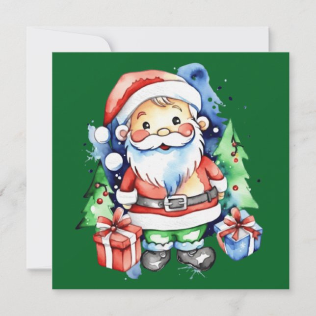 Invitación Ideas de regalos de Papá Noel (Anverso)