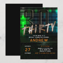 Invitación Ideas para fiesta de cumpleaños número 30 para hom