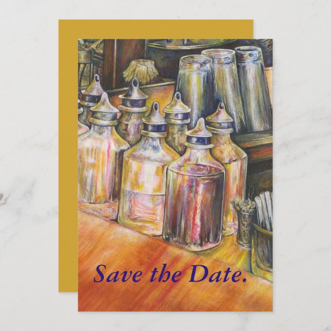 Invitación Ideografía de la luz dorada (Anverso / Reverso)