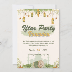 Invitación Iftar fiesta ramadan