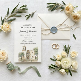 Invitación Iglesia catedral Boda española