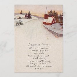Invitación Iglesia Cristiano Nieve Invierno