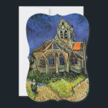 Invitación Iglesia de Auvers por Vincent van Gogh Boda<br><div class="desc">Invitación a la boda fácil de personalizar. O cambiar la redacción para crear una invitación única y personalizado para cualquier evento de ocasión. La Iglesia de Auvers (1890) de Vincent van Gogh es una pintura religiosa de arte fino, de época post impresionismo, que presenta a una mujer caminando por un...</div>