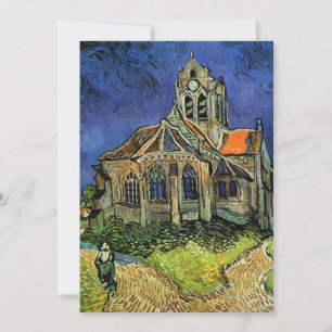 Invitación Iglesia en Auvers de Vincent van Gogh Boda