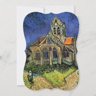 Invitación Iglesia en Auvers de Vincent van Gogh Boda