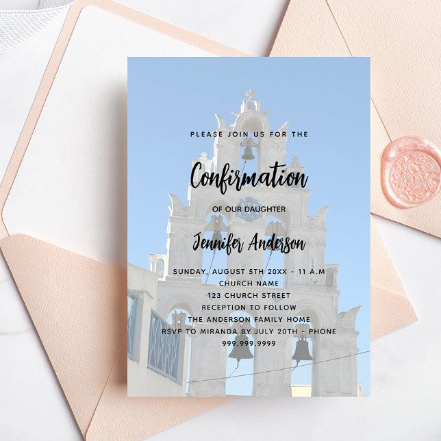 Invitación Iglesia fotográfica del personalizado de confirmac (Subido por el creador)