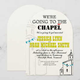 Invitación Iglesia religiosa Vamos al Boda de la Capilla