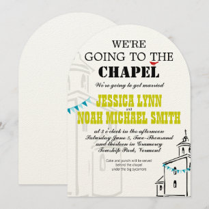 Invitación Iglesia religiosa Vamos al Boda de la Capilla
