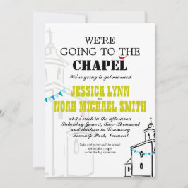 Invitación Iglesia religiosa Vamos al Boda de la Capilla