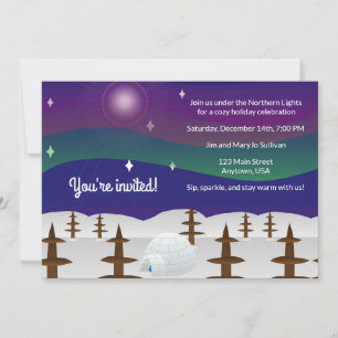 Invitación Igloo Aurora Boreal