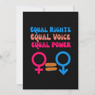Invitación Igualdad de Derechos Igual Voz Feminista Resiste