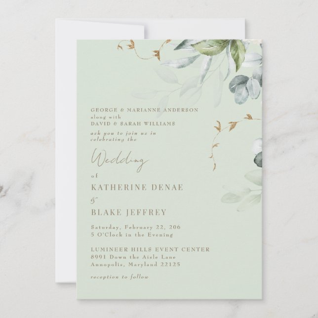 Invitación II a la boda de salchichas ligeros de W (Anverso)