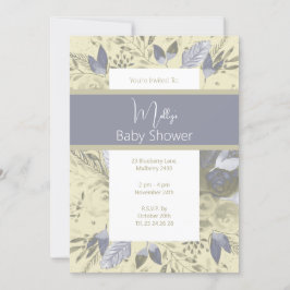 Invitación illusima Boho Watercolor Floral Baby Shower