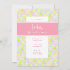 Invitación illusima Paint Splatter Baby Shower