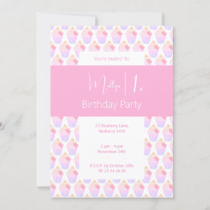 Invitación illusima pastelitos de arcoiris primer Fiesta de c