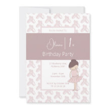 illusima Pink Ballerina Shoes Pattern 1er cumpleañ