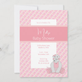 Invitación illusima Pink Tones Floral Baby Shower
