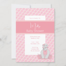 Invitación illusima Pink Tones Floral Baby Shower
