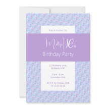 illusima Purple Floral Pattern Adolescentes 16º cu