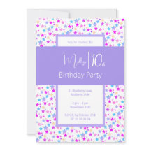 illusima Rainbow Stars Purple Chicas 10 cumpleaños