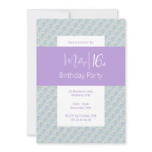 illusima Verde morado de los adolescentes florales