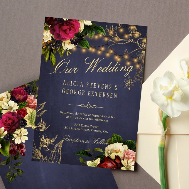 Invitación Iluminación de las manchas florales de invierno ti (Subido por el creador)